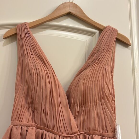 NWT Leena MacDougal blush pink high low dress - Picture 3 of 16